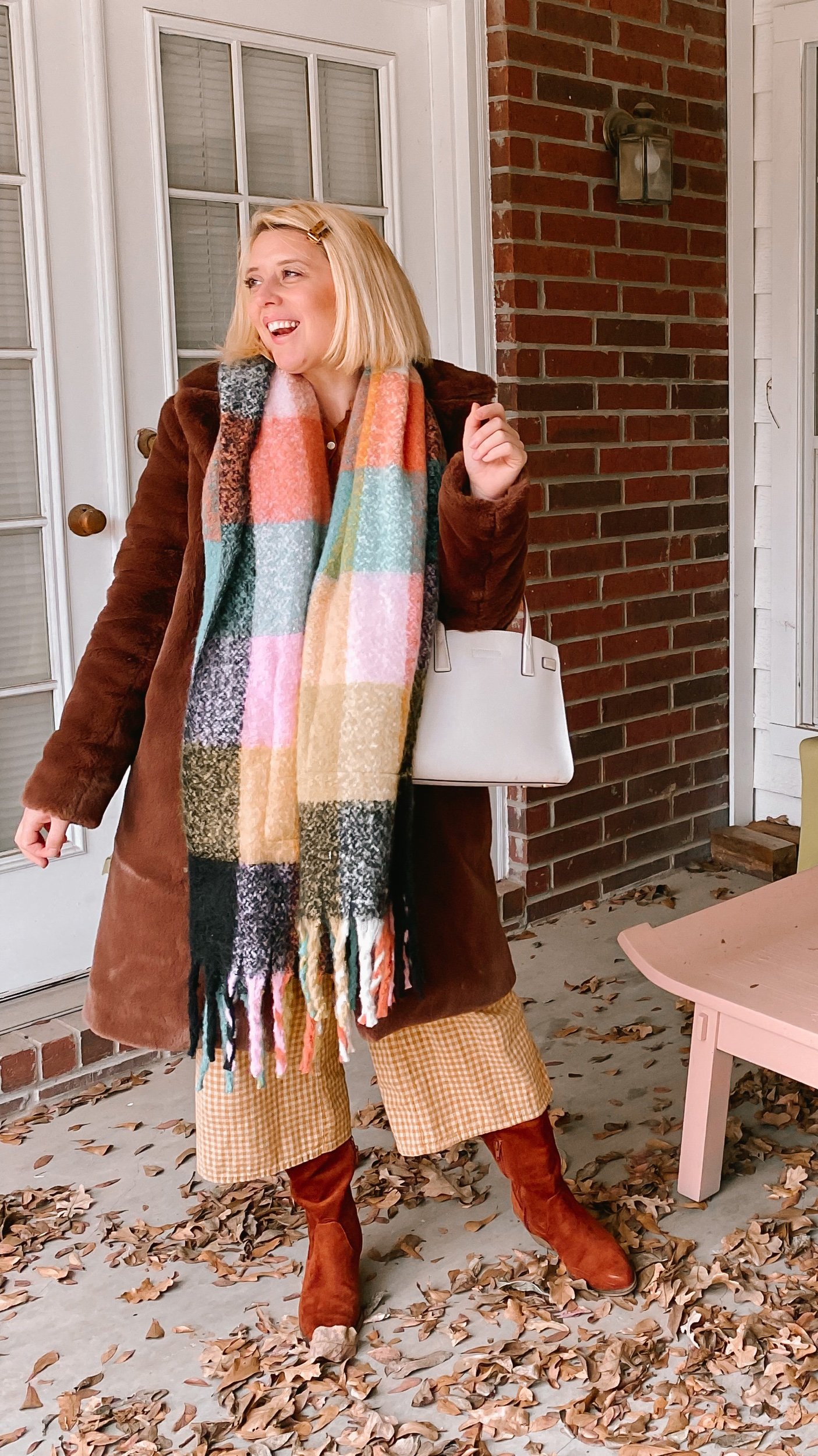 Three Heel Clicks - Two Ways to Wear A Cozy Winter Scarf