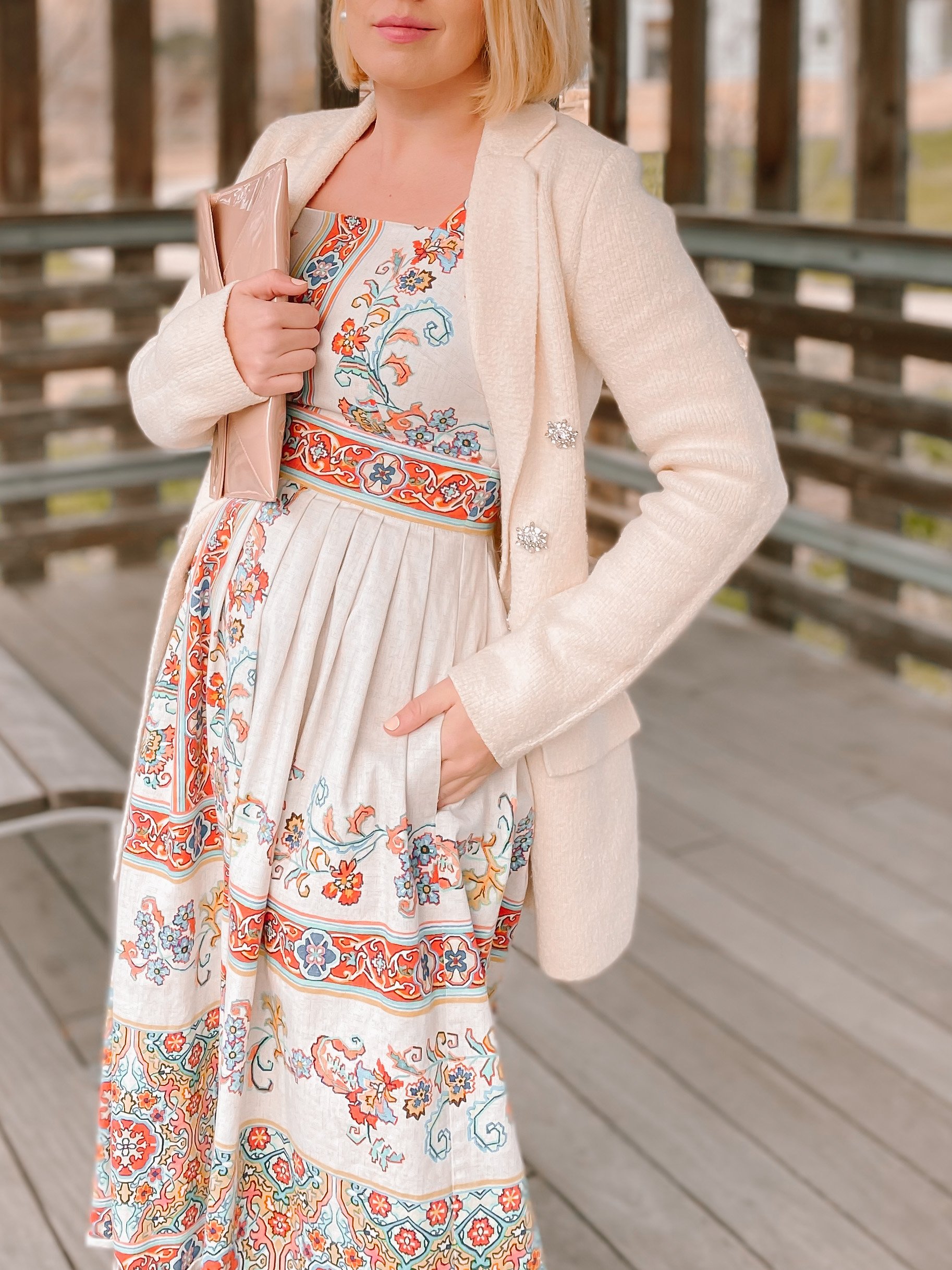 Three Heel Clicks - A Classic White Blazer