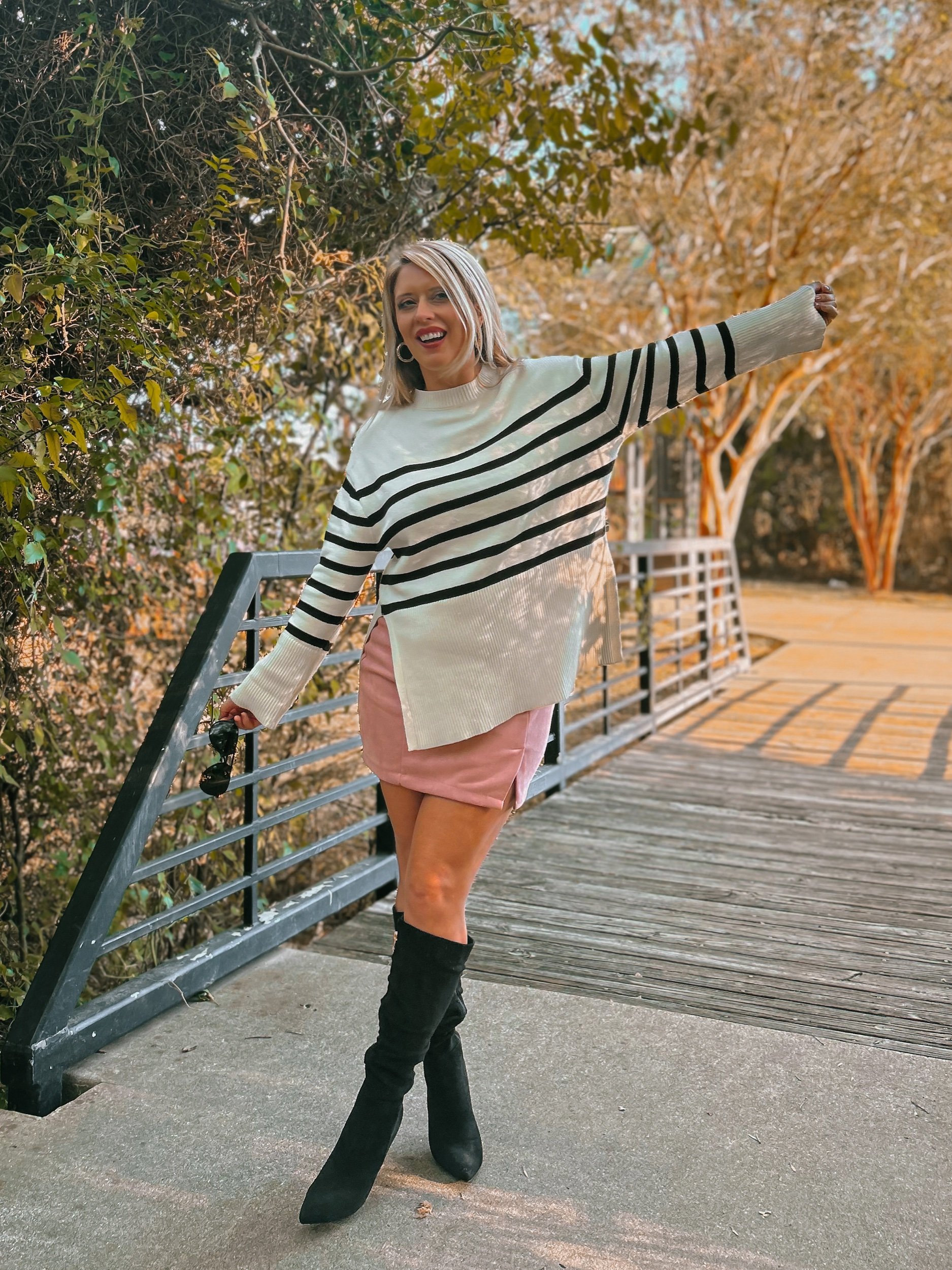 Three Heel Clicks - Softest Stripe Sweater Ever