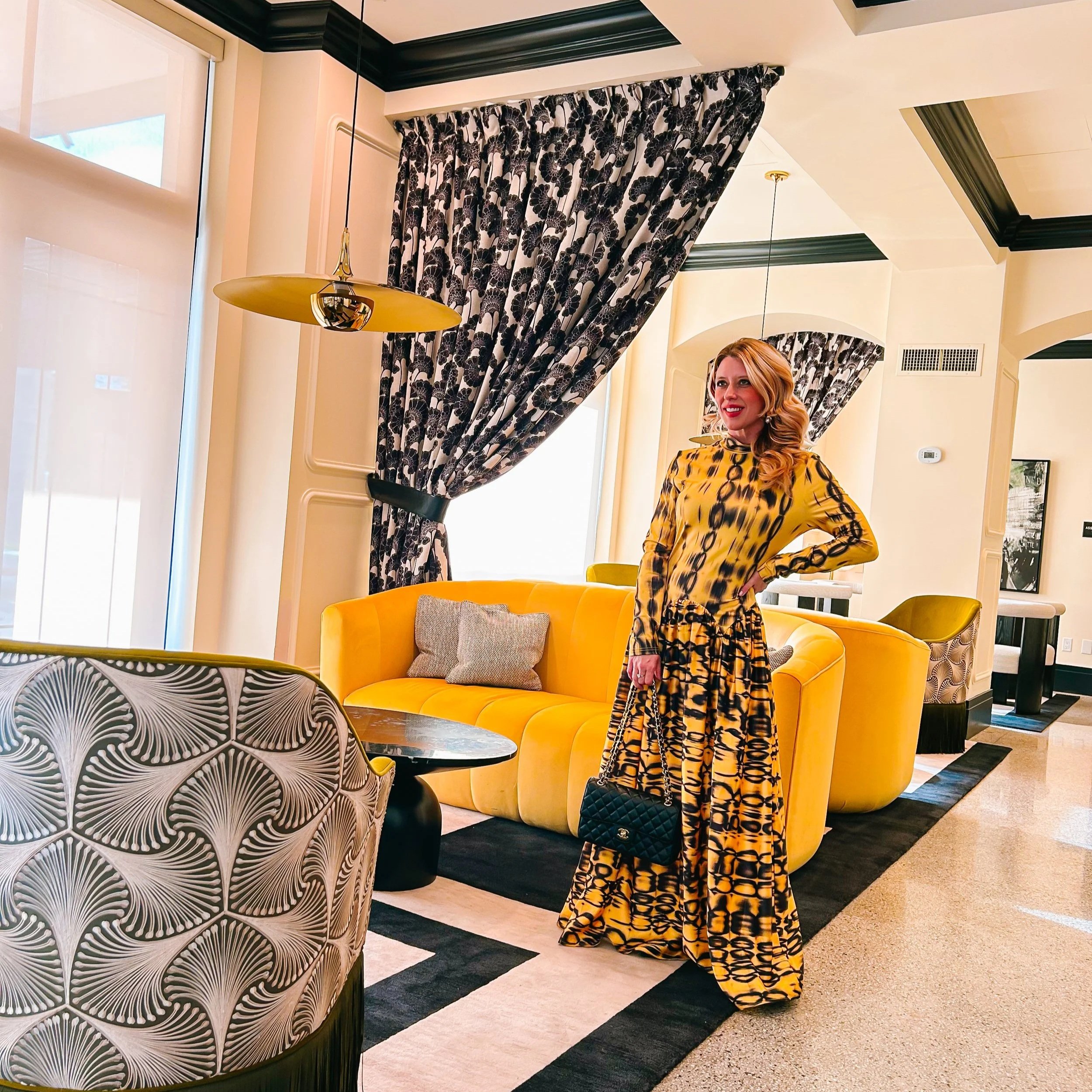 Woman at the La Salle Hotel in Bryan Texas