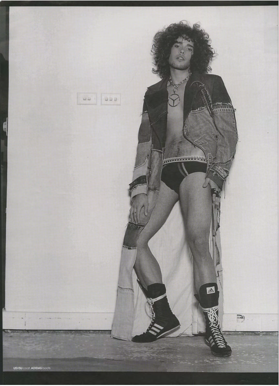 A floor length coat shot for the same editorial that Timo's jeans starred in.