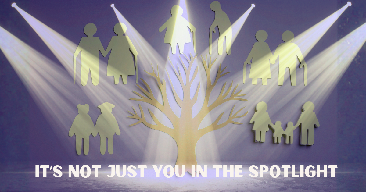 In the spotlight, it’s not just you
