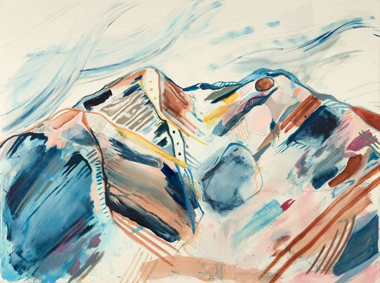 'Ajax' Oil and Acrylic on Canvas, 2024, 36x48'',  Sold