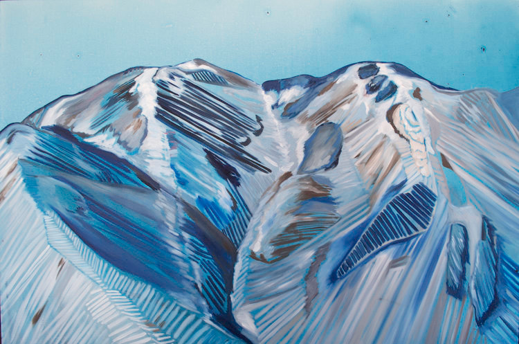 Atop Ajax 

Oil and Acrylic on Canvas, 24” x 36”, 2017 
 Sold