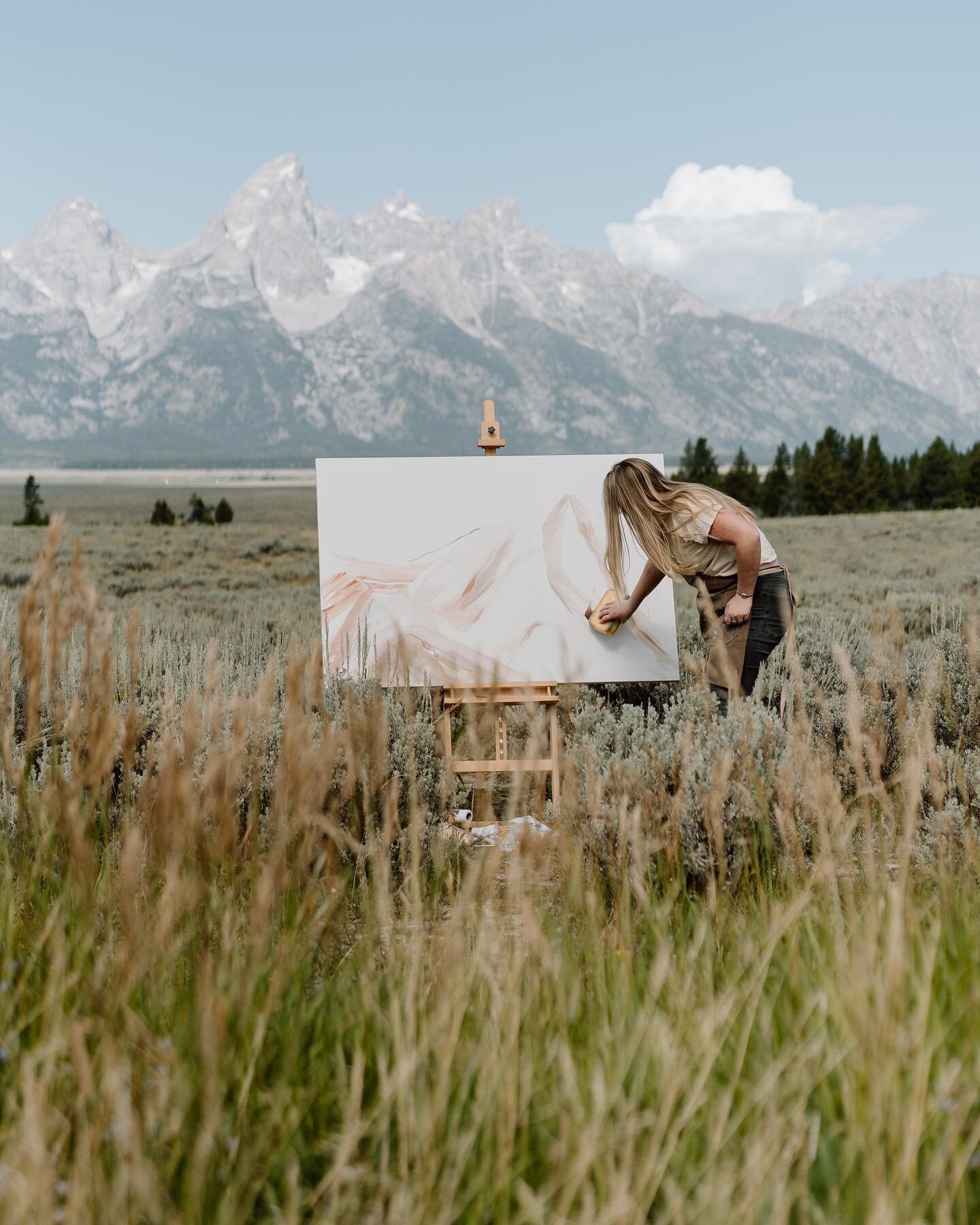 No that&rsquo;s not a beer in the next photo&hellip;  thank u to new friend @hh.photography_ for making my paintings look pretty. New paintings coming soon :) #comtemporarypaintings #landscapepainting #kellypetersart