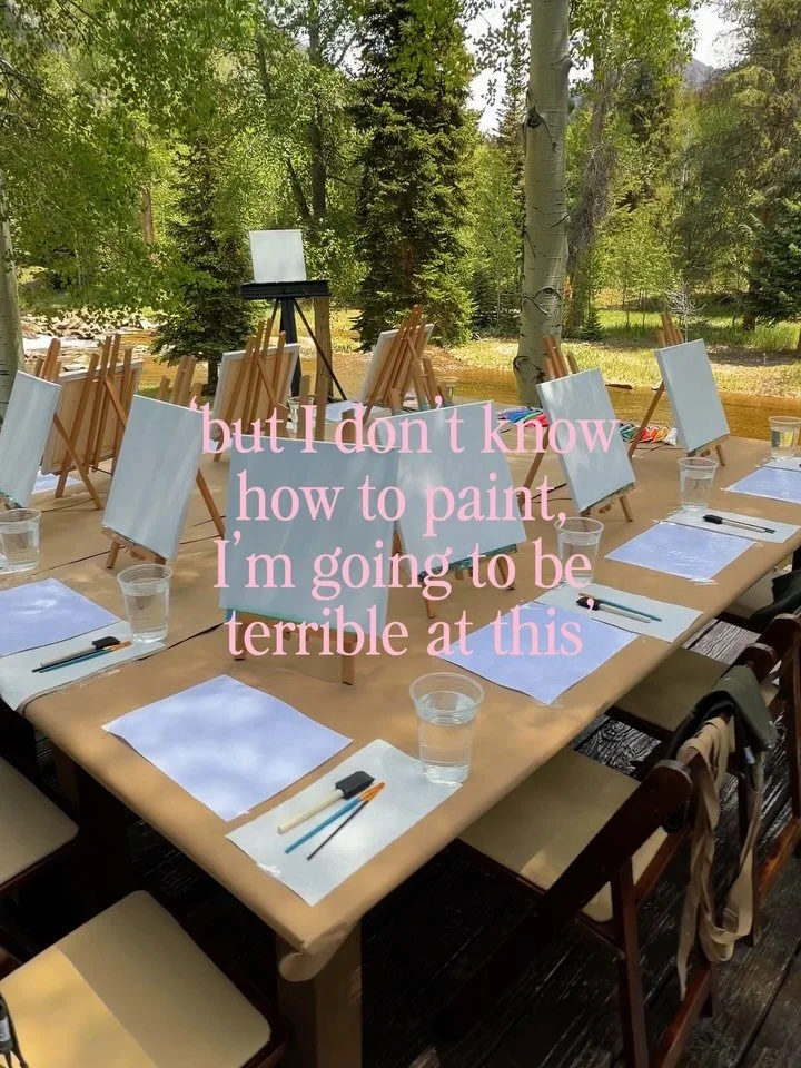 the same convo at every class &amp; i am so desperately trying to untrain peoples definition of &lsquo;bad&rsquo;. slowly but surely!! #paintnsip #coloradoartist #paintwithkellu