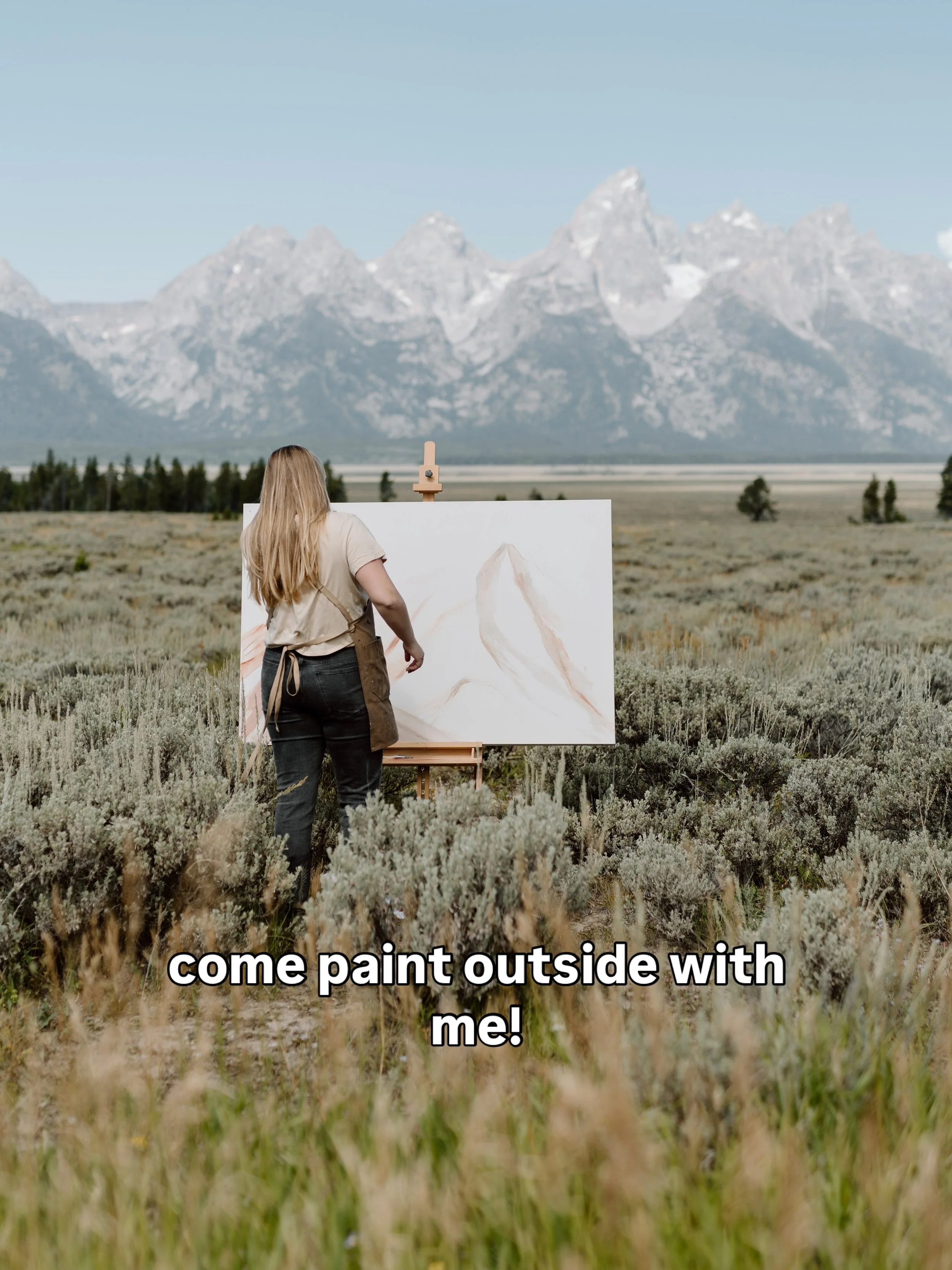 I spend so much of my own painting practice trying to get out of my head and stop worrying about what something is &ldquo;supposed&rdquo; to look like.

So that&rsquo;s kind of the whole point of this class.

We&rsquo;re taking painting outside, work