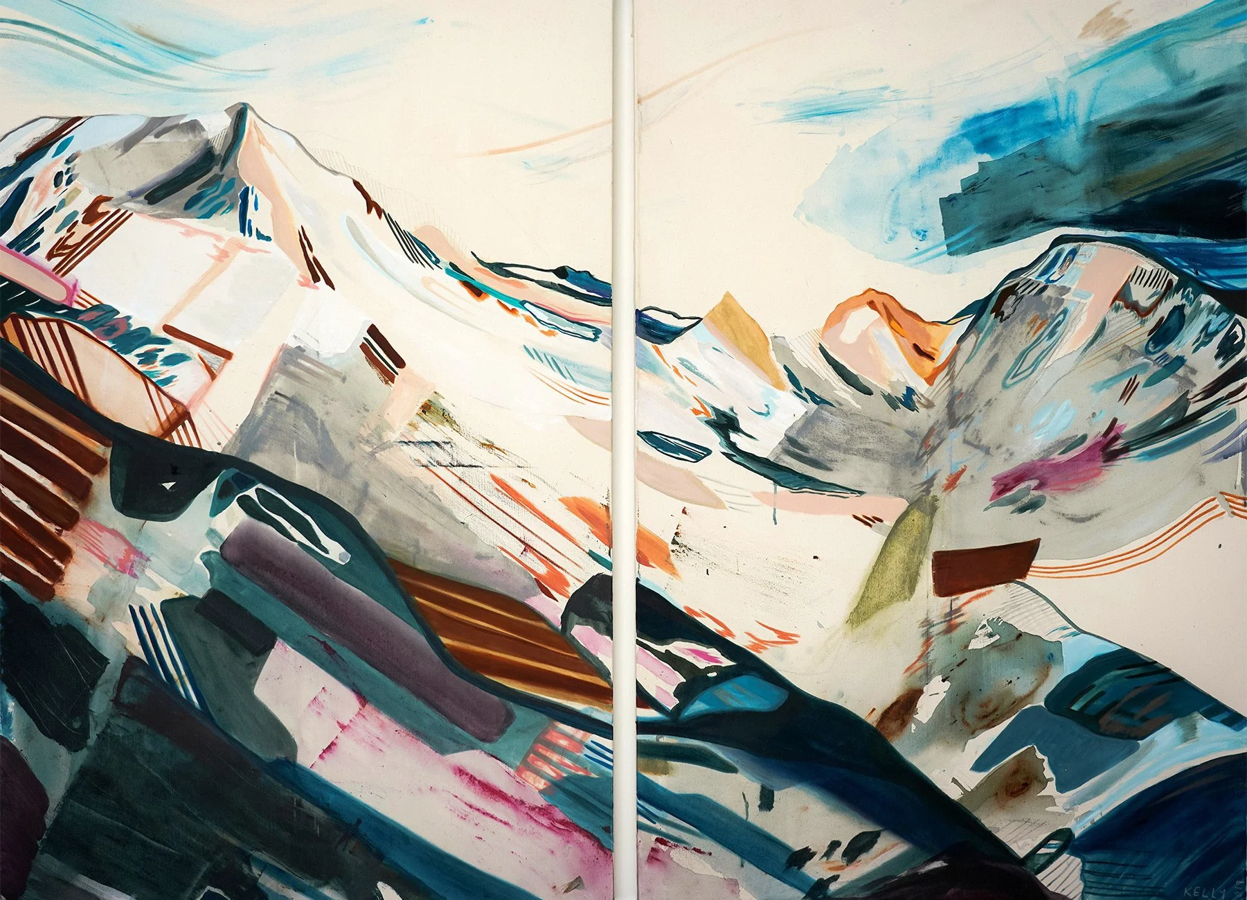 'Daly' Oil and Acrylic on Canvas, 2021, 60x80''  Sold