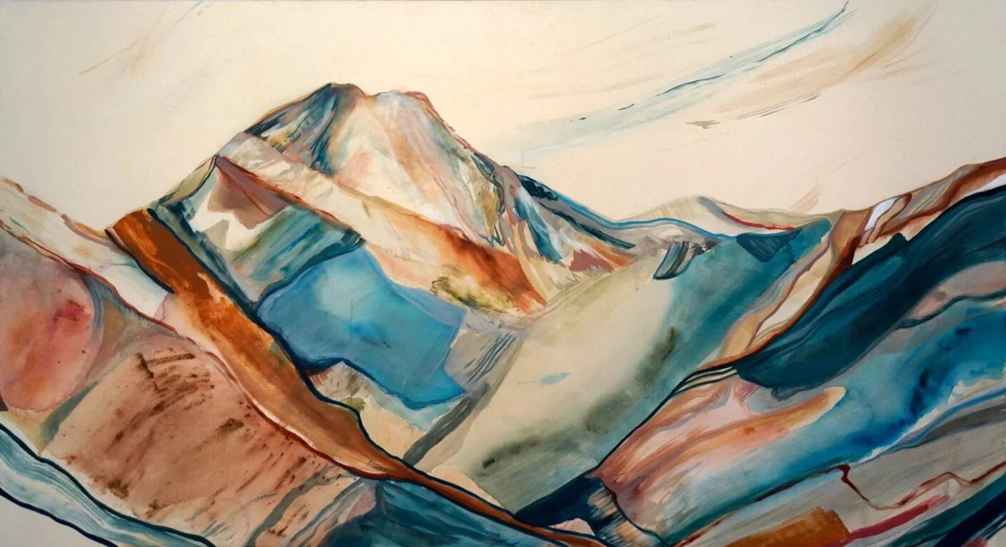 'The View' Oil and Acrylic on Canvas, 2021, 52x72''  Sold