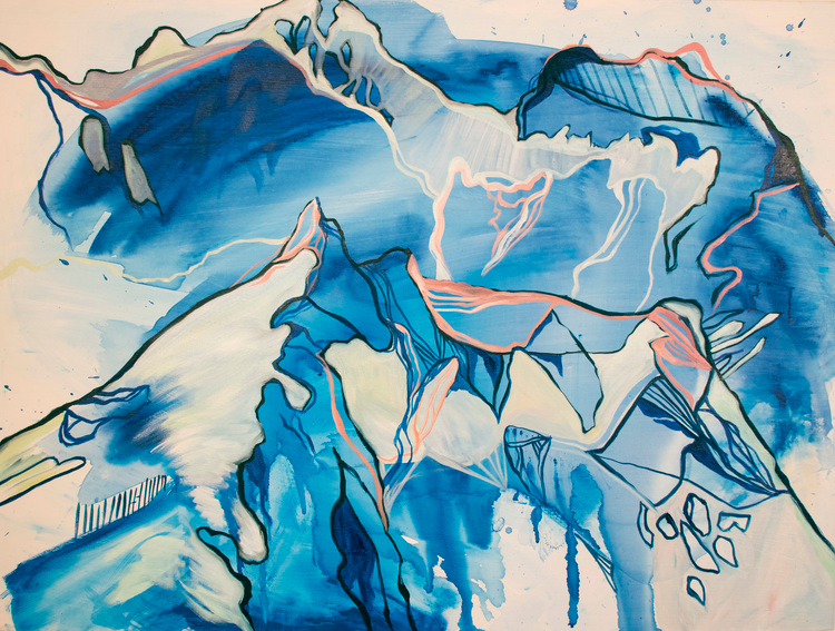 As Above So Below 

Oil and Acrylic on Canvas, 30” x 40”, 2016 
 Sold