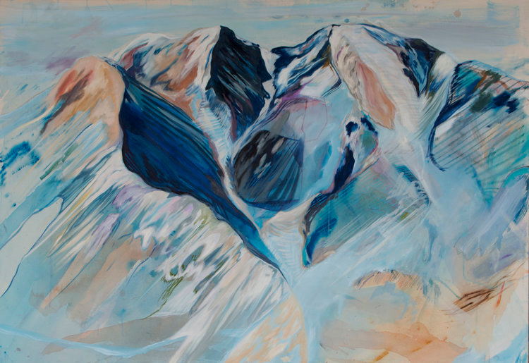 Find Me High 

Oil and Acrylic on Canvas, 60” x 72” 2”, 2018 
 Sold