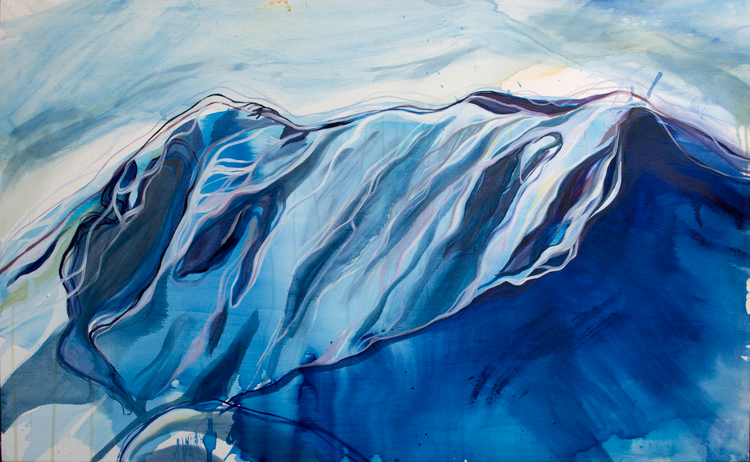 Highland Bowl 

Oil and Acrylic on Canvas, 30” x 52”, 2016 
 Sold
