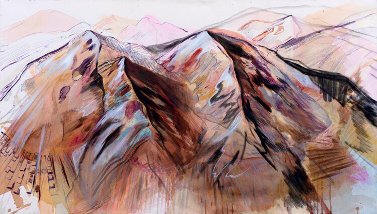 Untitled 

Oil and Acrylic on Canvas, 36” x 50”, 2018
 Sold