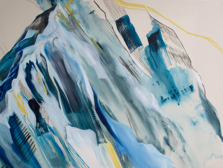 The Spine 

Oil, Acrylic, and Pencil on Canvas, 36” x 48”, 2017 
 Sold 