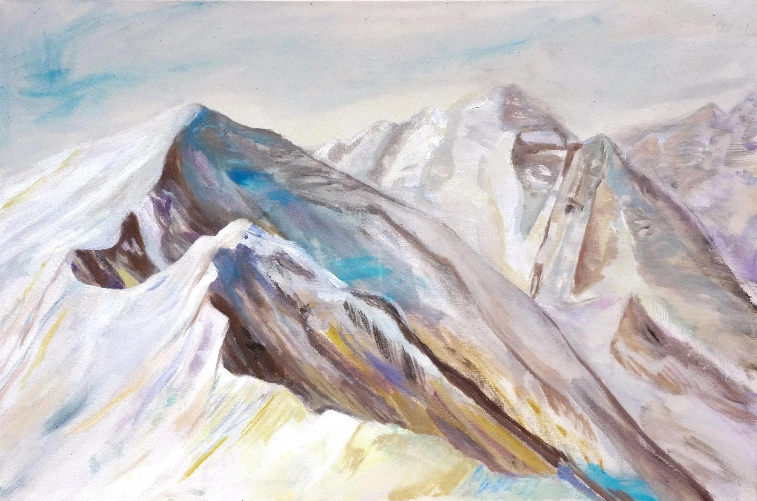 'Three Fingers (Highlands Bowl)' Acrylic on Canvas, 2026, 24x36''  Sold