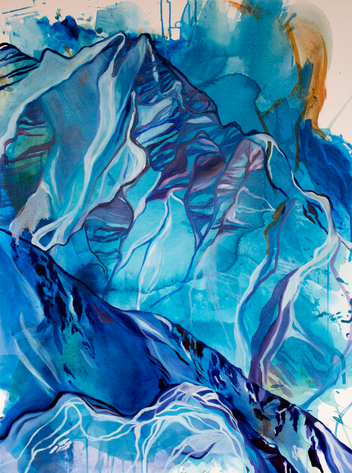 Pyramid Peak 

Oil and Acrylic on Canvas, 40” x 30”, 2016 
 Sold