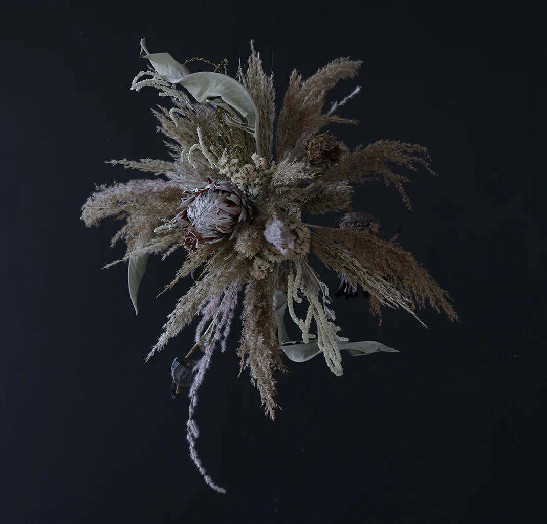 Floral installation and image by Stilken Og Strom