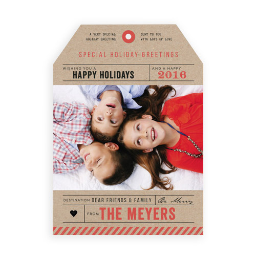 Simply Gifted: Custom photo card by Minted.
