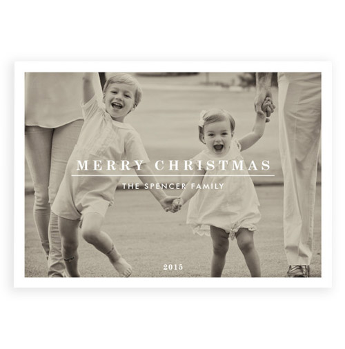 Simply Gifted: Custom photo card by Minted.