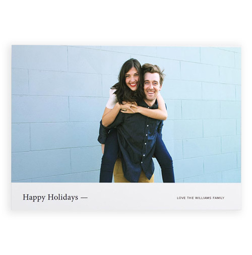 Simply Gifted: Custom photo card by Artifact Uprising.