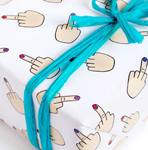 Simply Gifted: Wrapping paper from Julie Ann Art.