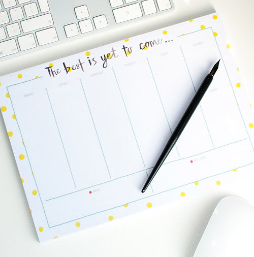 Simply Gifted: Desk Calendar by Betty Etiquette.