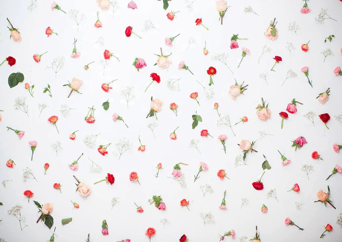 Live flower wall.