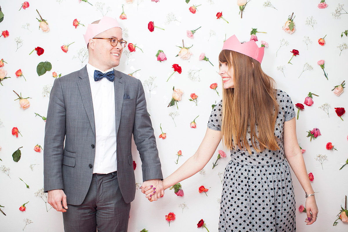 Chris and I at the Valentine's Day Photo Booth.