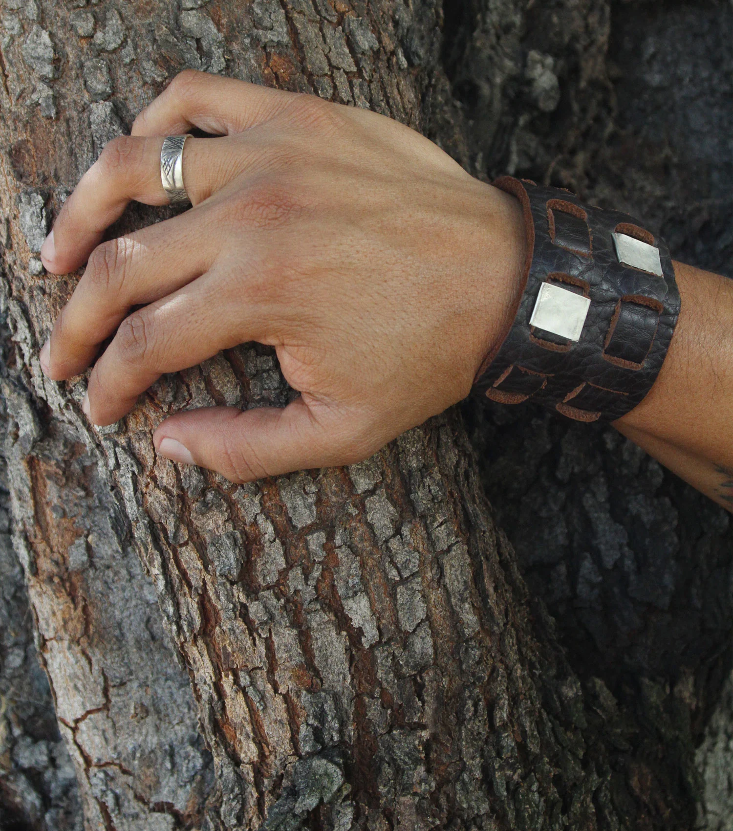 mucca cuff + graffio ring