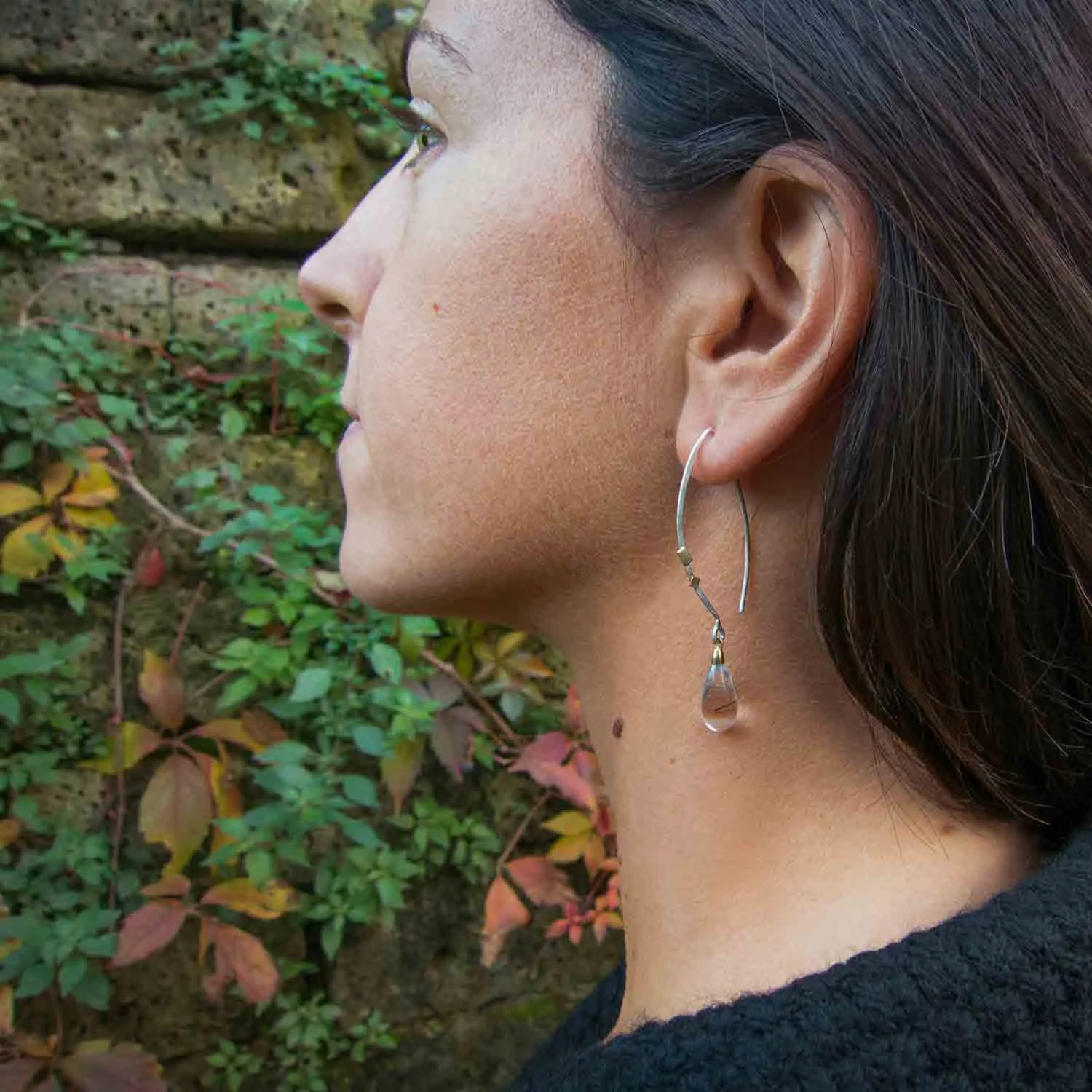stecchi neri earrings