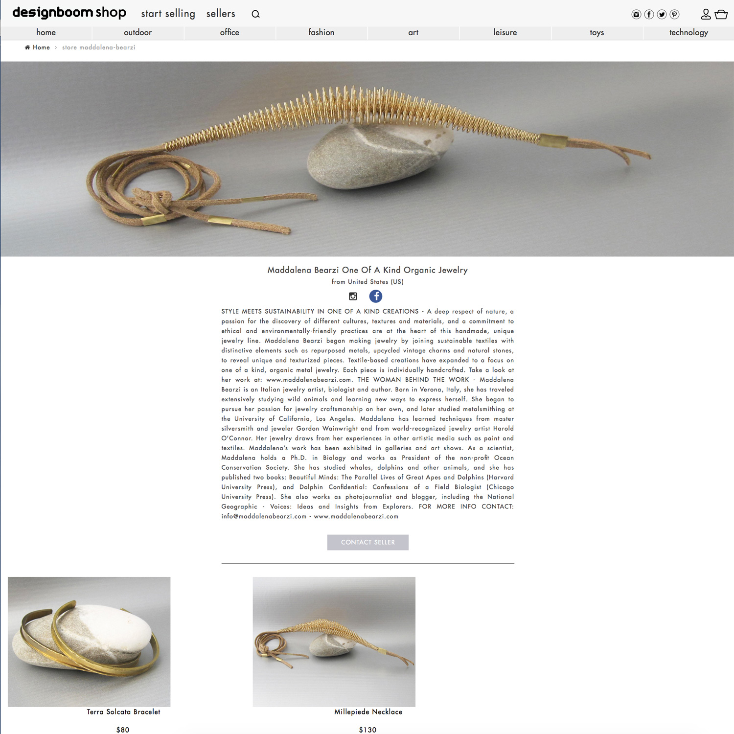 Two of my one of a kind organic pieces for sale in Designboom