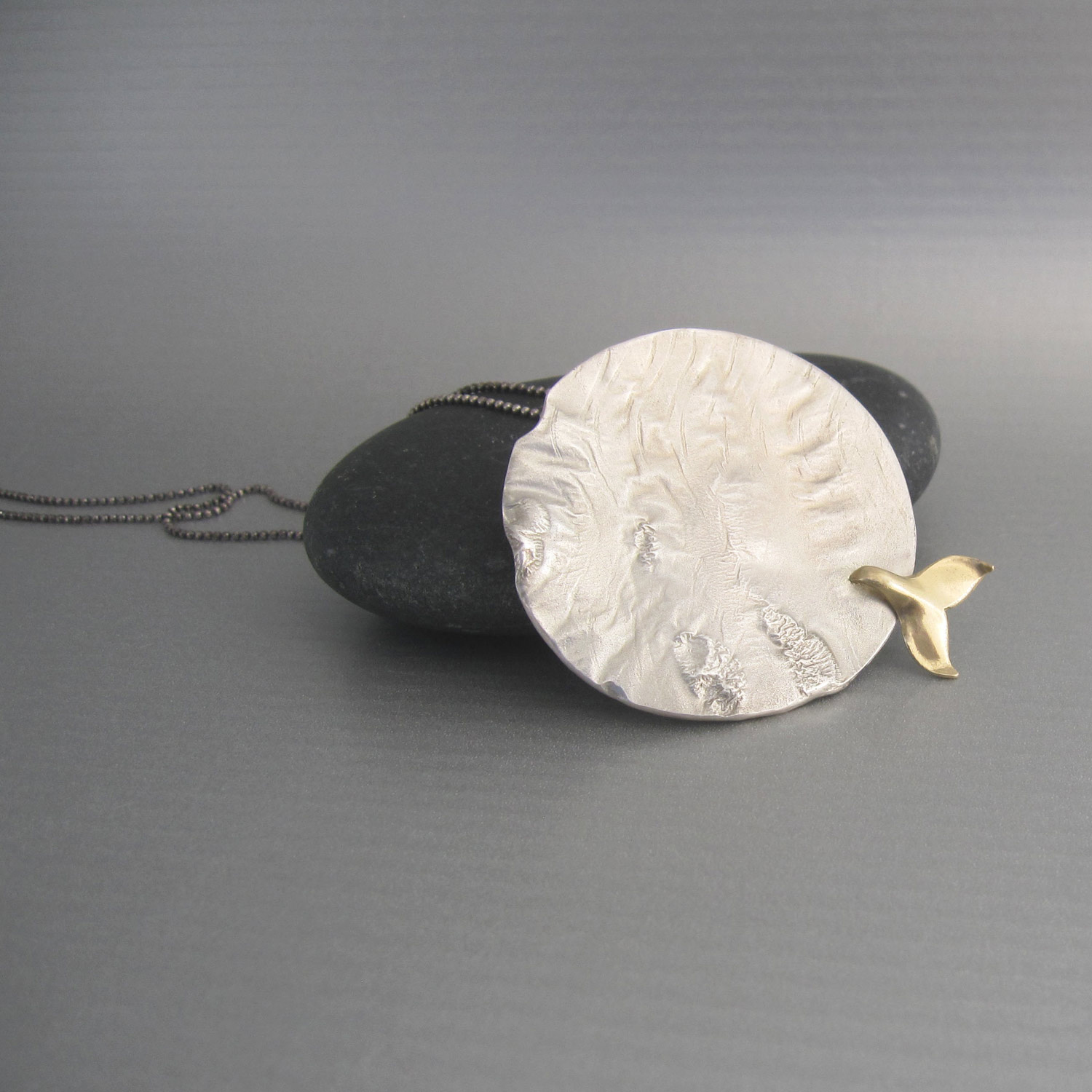 Ba-lena (in silver with solid gold tail)