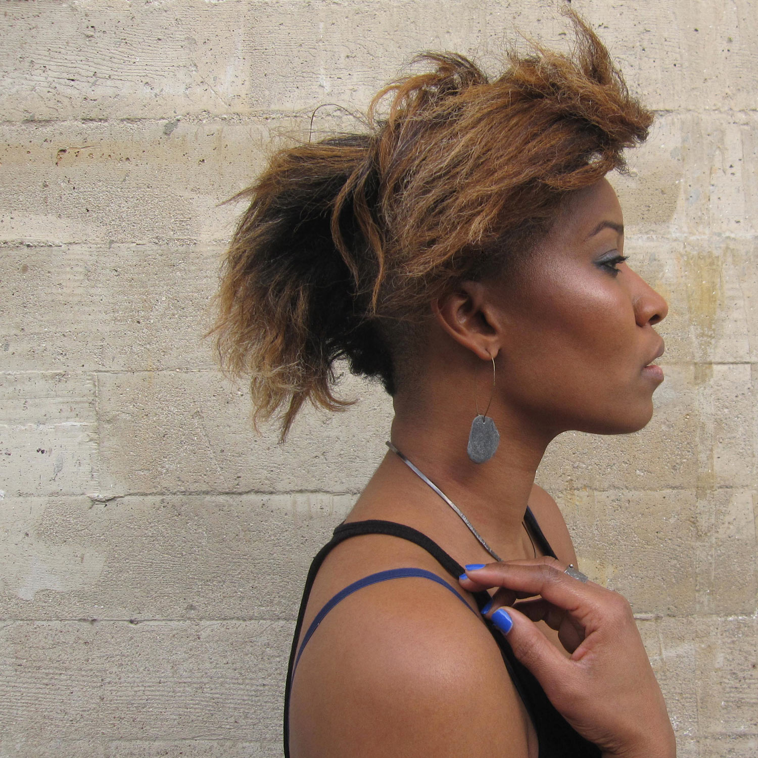 areali necklace + sasso patagonico earrings + relitto organico ring