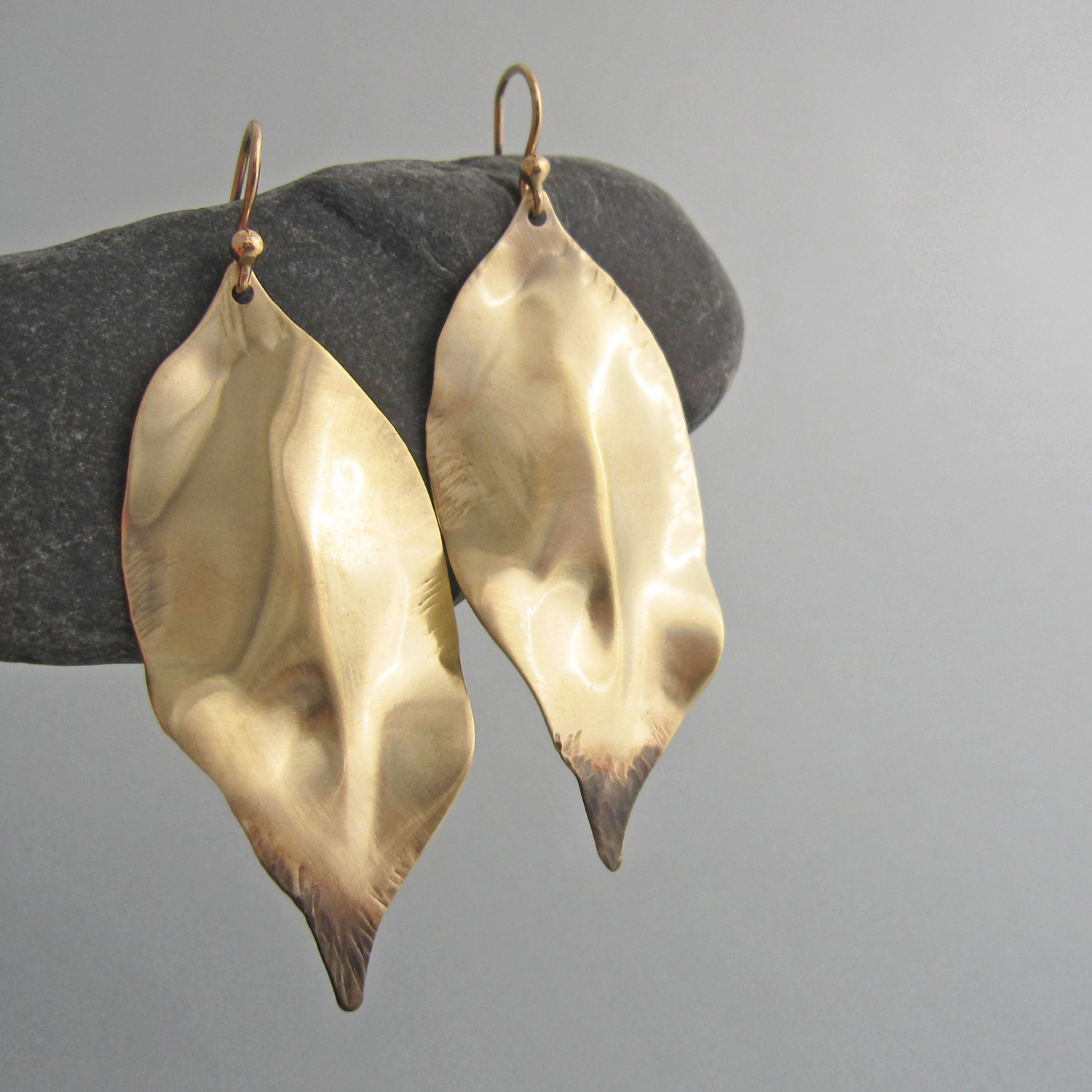 foglia appassita earrings