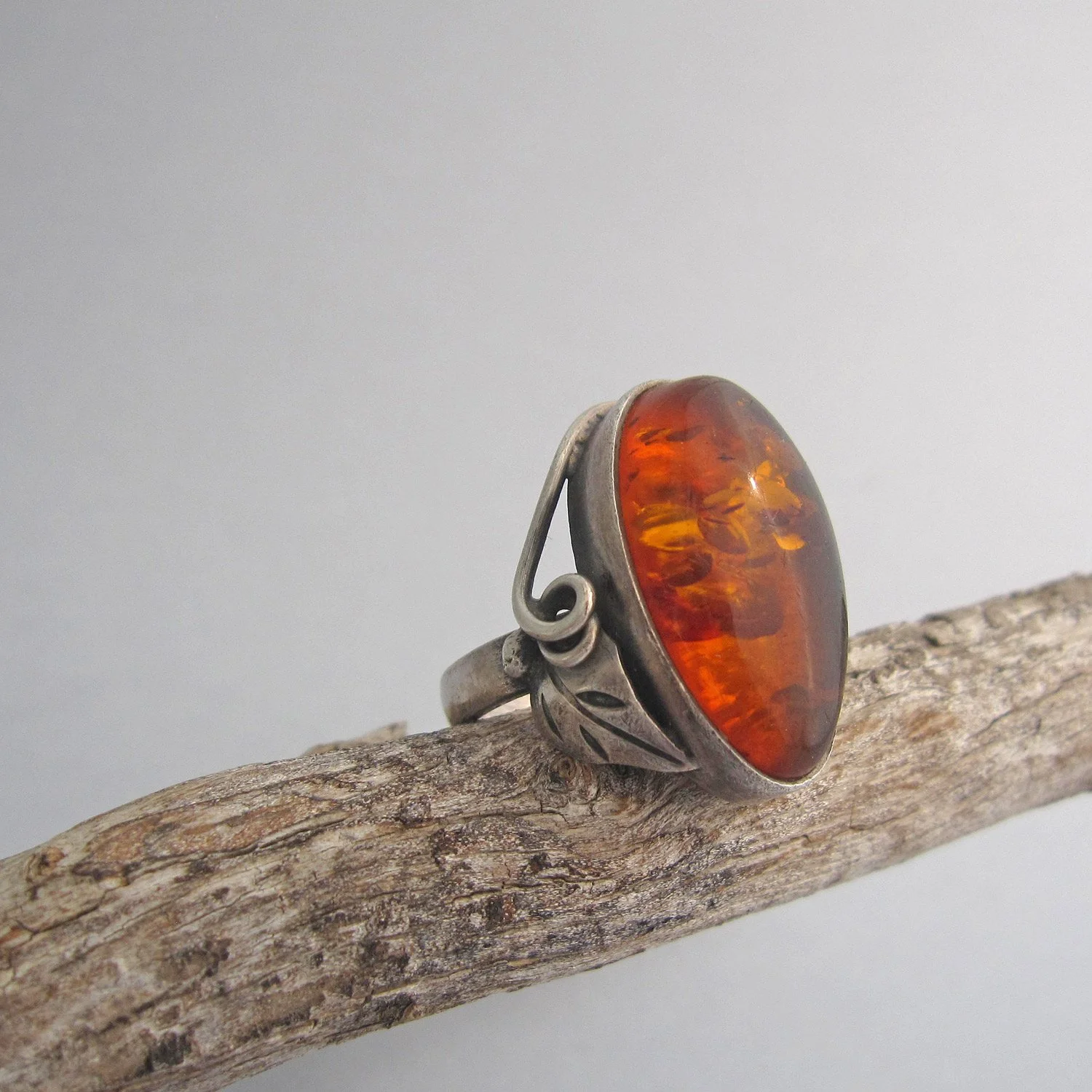 新品 イタリア製 銀製 写真立て Arval Argenti Valenza社製 1960s silver ring with amber stone — Maddalena Bearzi - one