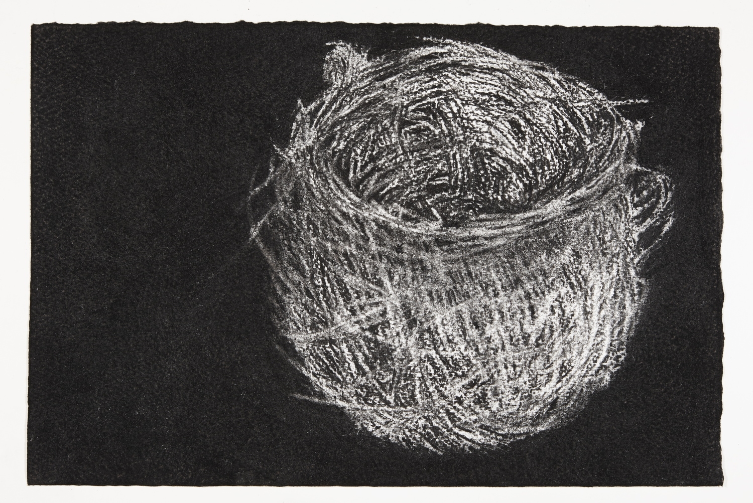 Nest, 2013-2014, charcoal on paper, 22x33cm