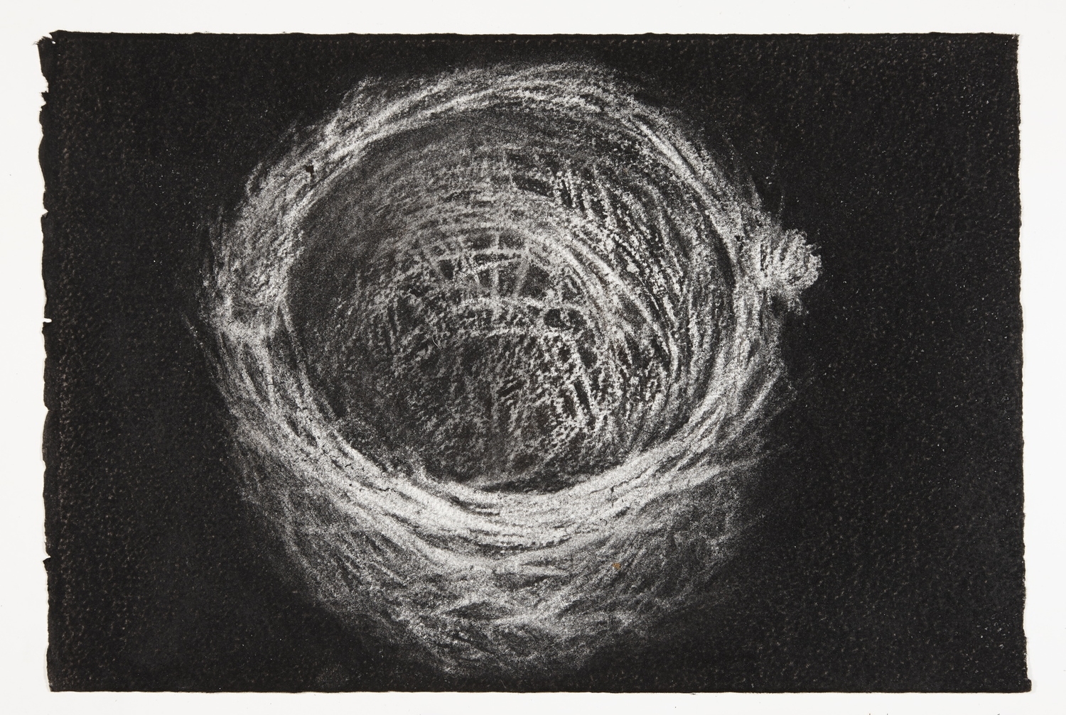 Nest, 2013-2014, charcoal on paper, 22x33cm