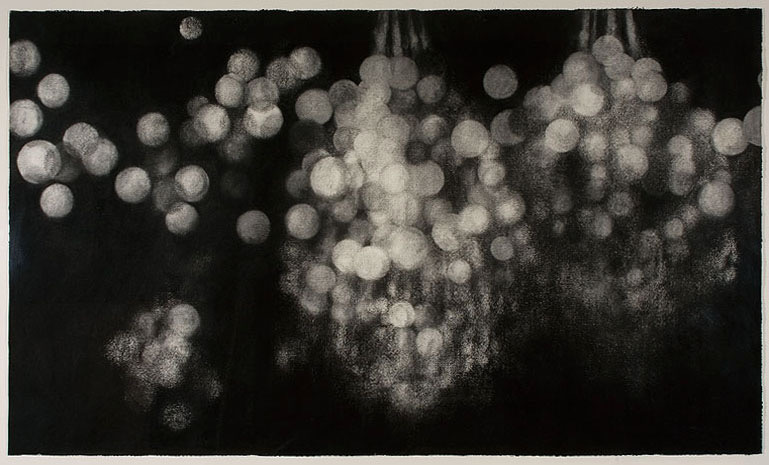  Illumination, 2008, charcoal on paper, 149x233cm 