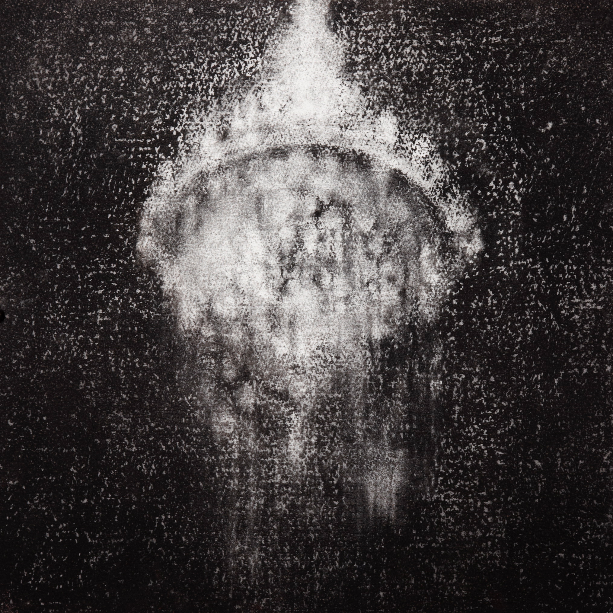  Chandelier, 2009, charcoal on paper, 40.5x 40.5cm 