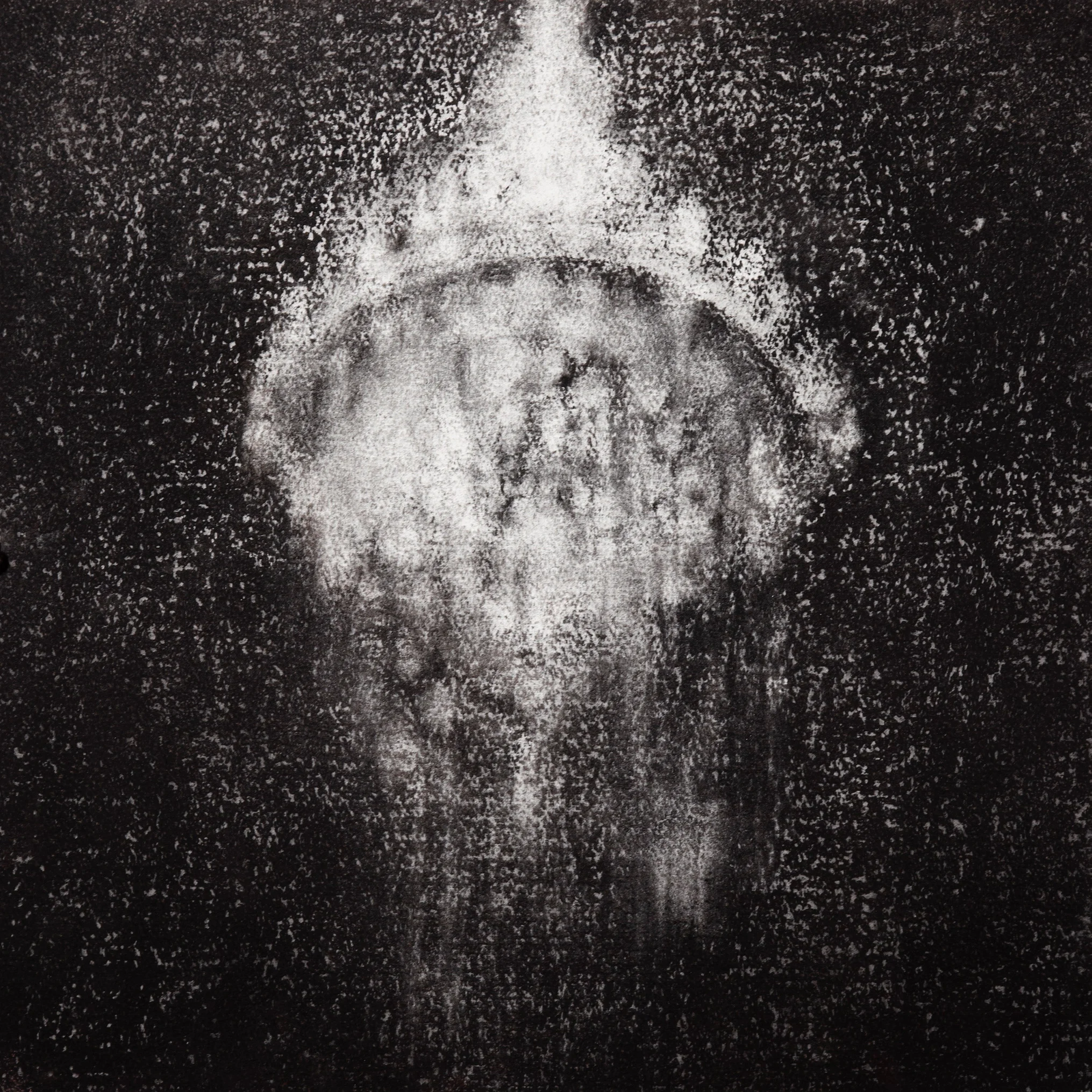 Chandelier, 2009, charcoal on paper, 40.5x 40.5cm