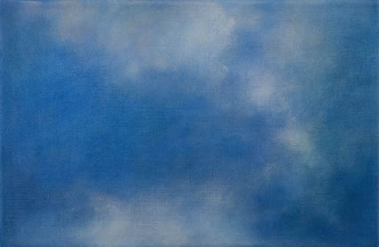  Etude de nuage – le bleu, 2006/07, oil on linen, 31 x 47cm 