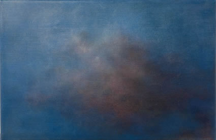  Etude de nuage – le bleu et le rose, 2006/07, oil on linen, 31 x 47cm 