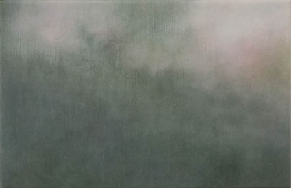  Etude de nuage – le vert et le rose, 2006/07, oil on linen, 31 x 47cm 