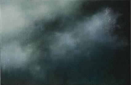  Etude de nuage – le vert foncé, 2006/07, oil on linen, 31 x 47cm 