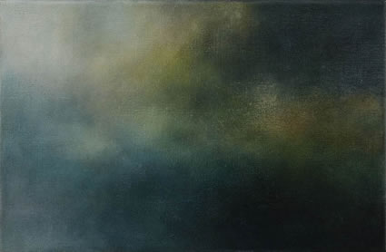  Etude de nuage – le vert, 2006/07, oil on linen, 31 x 47cm 