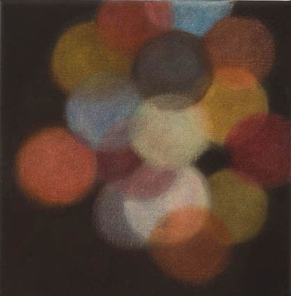  La Lumiere Artificielle - la lampe rouge, 2006-2007, oil on linen, 31x31cm 