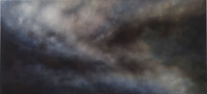  The Clouds of Unknowning (les nuages de l'inconnu), 2006-2007, oil on linen, 92x200cm 
