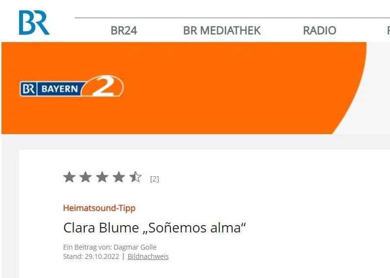 Heimatsound-Tipp auf Bayern2 | im Interview mit Dagmar Golle