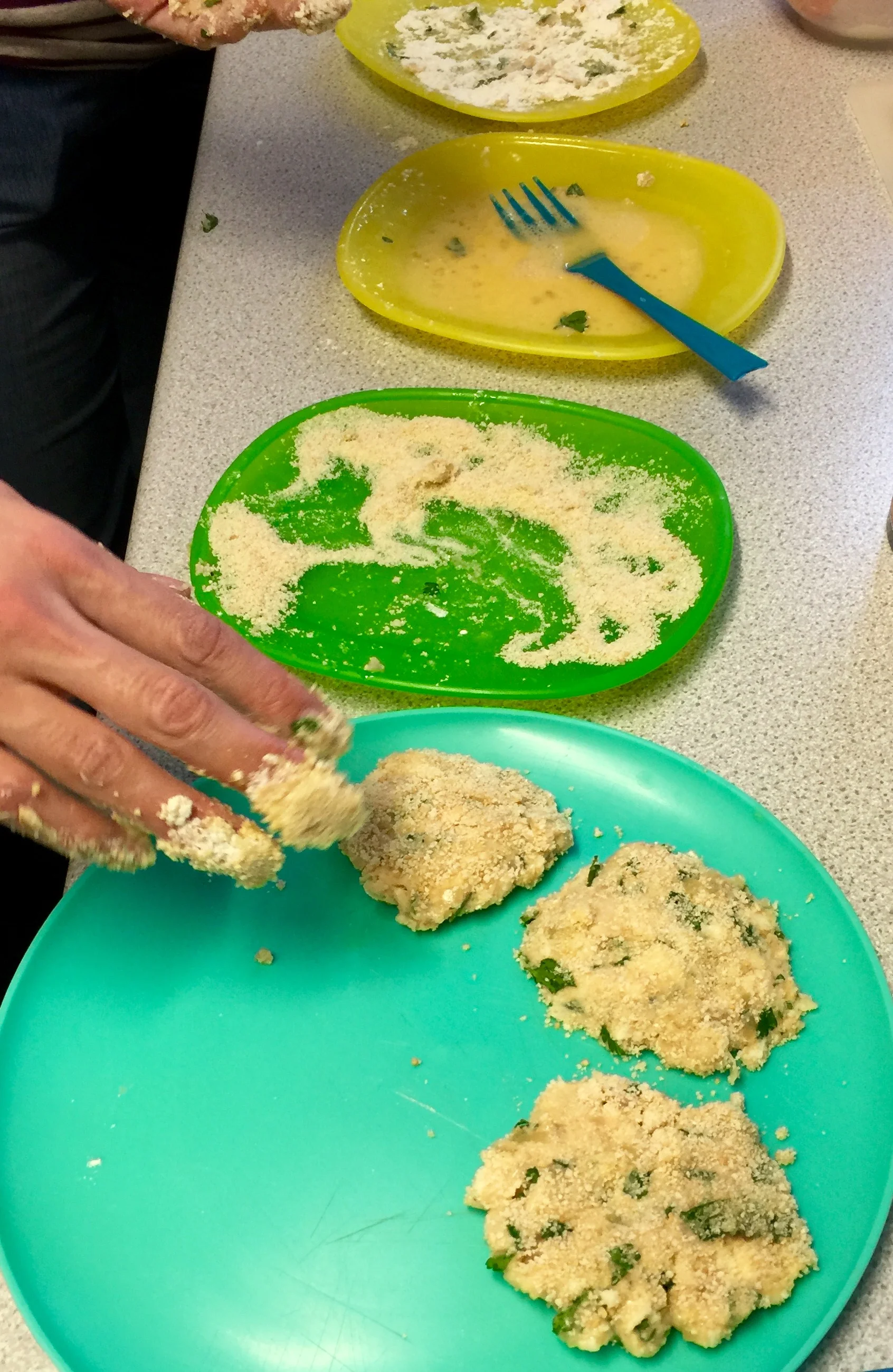 creating the butter bean burgers