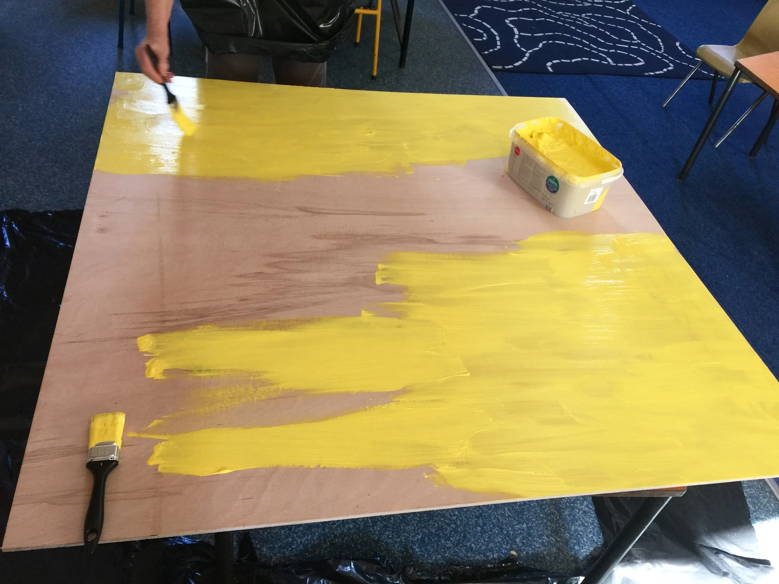 Week 2 - painting the mdf board